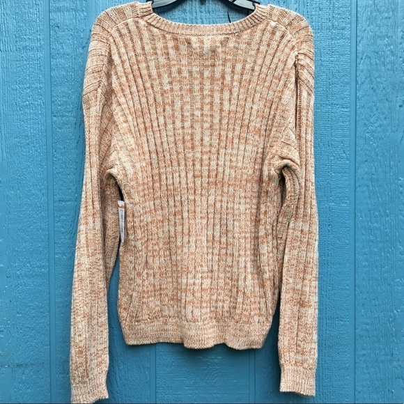 Blank NYC Heather Ribbed Crew Neck Sweater L NWT - Picture 3 of 6